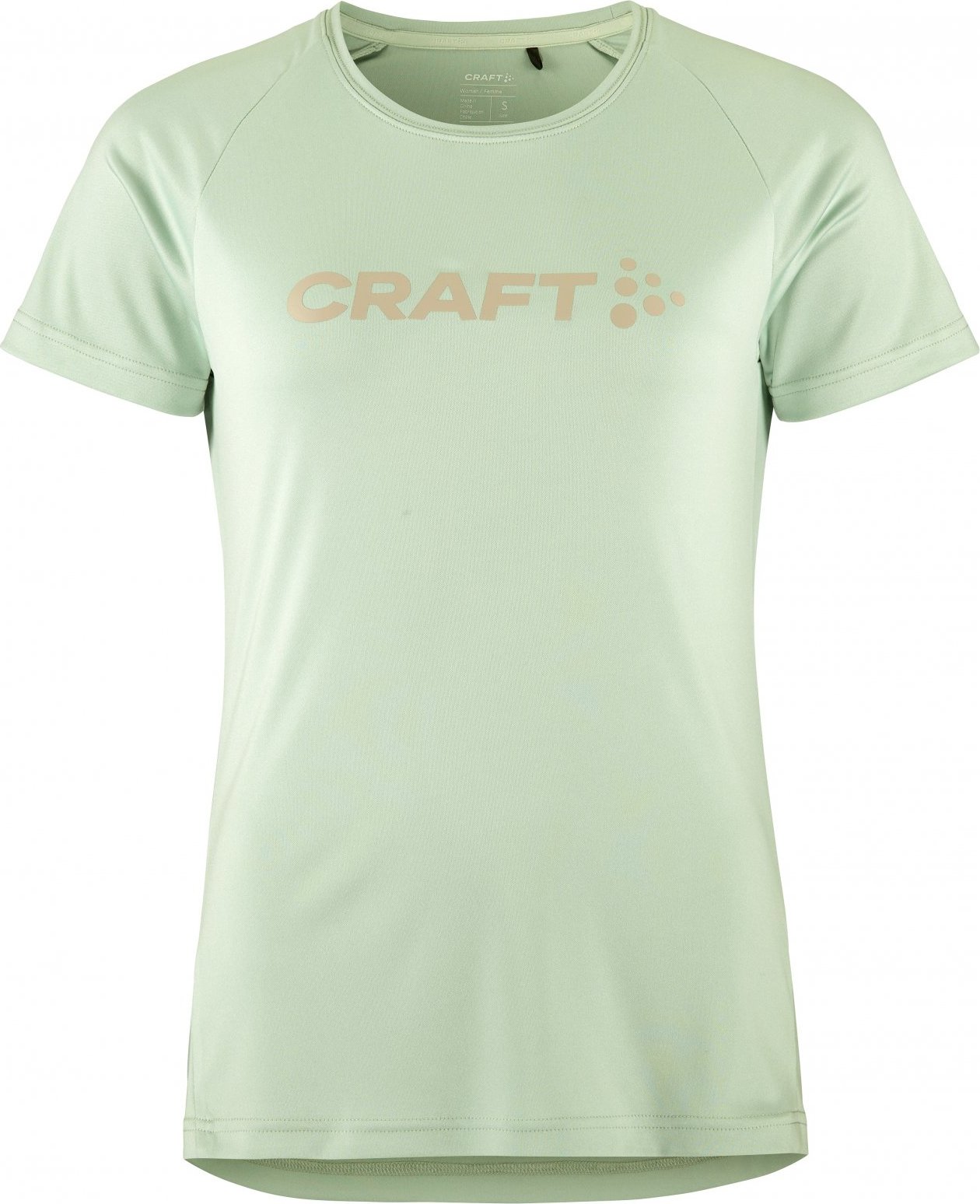 Dámské funkční triko CRAFT CORE Essence Logo - zelená Velikost: L