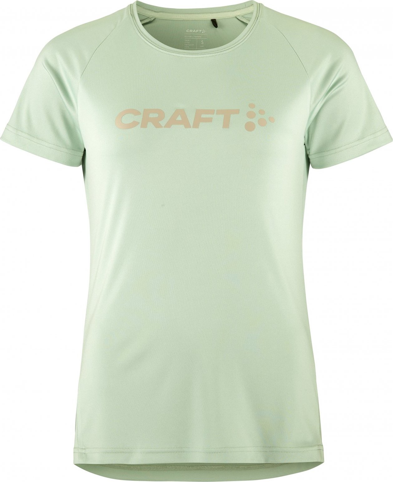 Dámské funkční triko CRAFT CORE Essence Logo - zelená Velikost: M