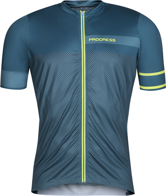 Pánský cyklistický dres PROGRESS Solar modrý Velikost: M