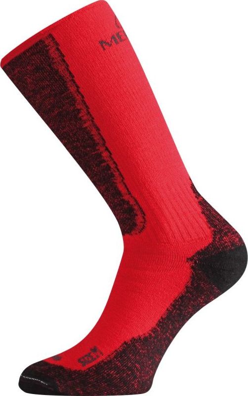 Merino ponožky LASTING Wsm červené Velikost: (34-37) S