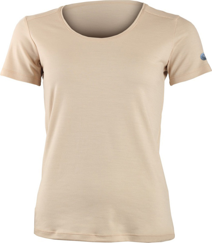 Dámské merino triko LASTING Irena béžová Velikost: M