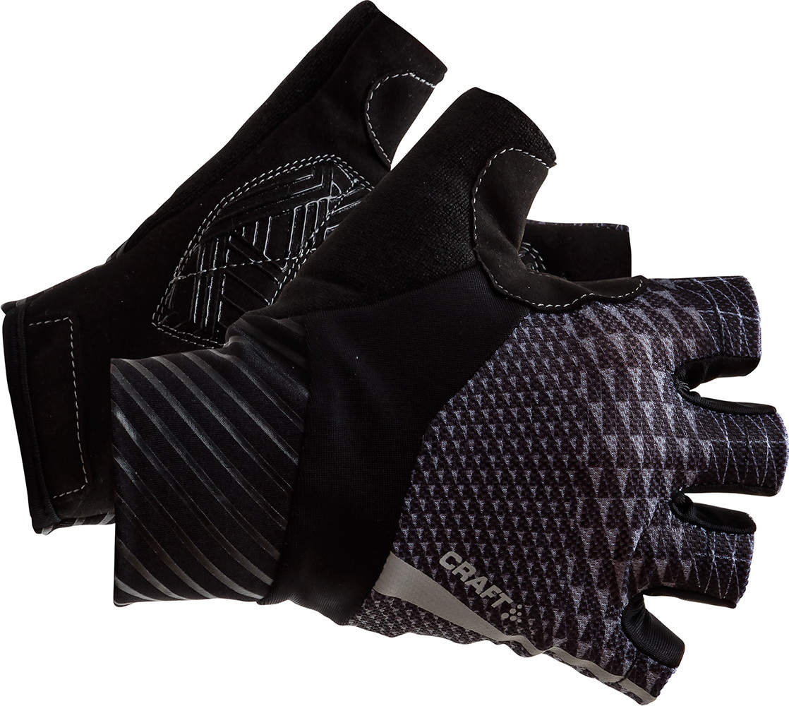 Cyklistické rukavice CRAFT Rouleur černé Velikost: M