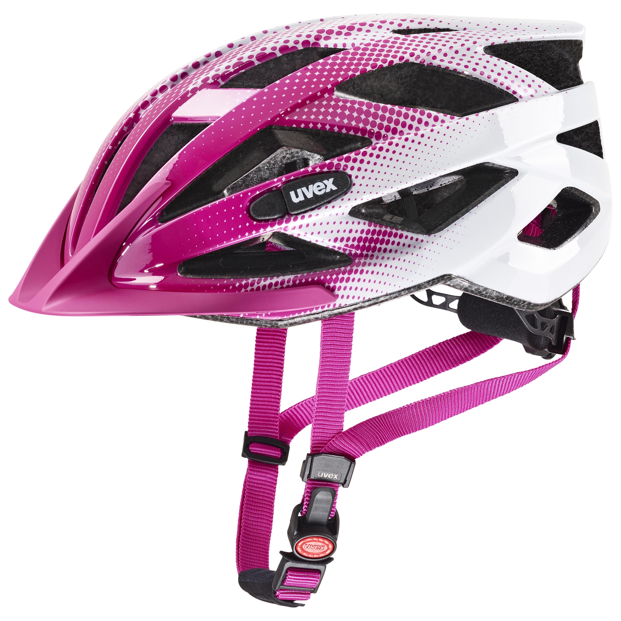 Cyklistická helma UVEX Air Wing růžovobílá Velikost: 52-57