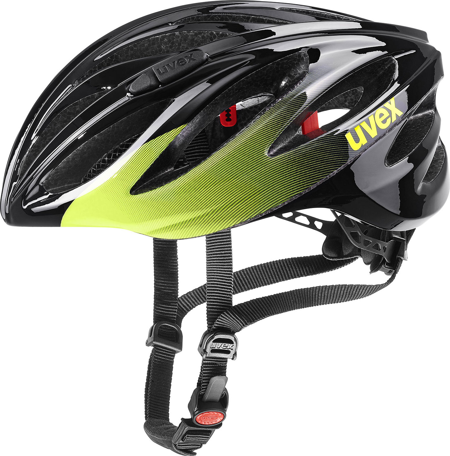Cyklistická helma UVEX Boss Race žlutočerná Velikost: 52-56