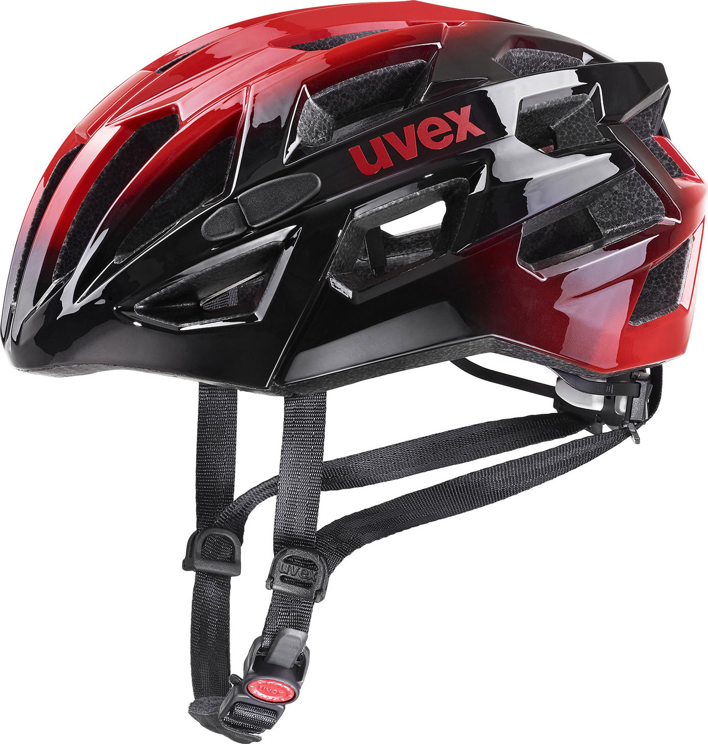 Cyklistická helma UVEX Race 7 červenočerná Velikost: 51-55