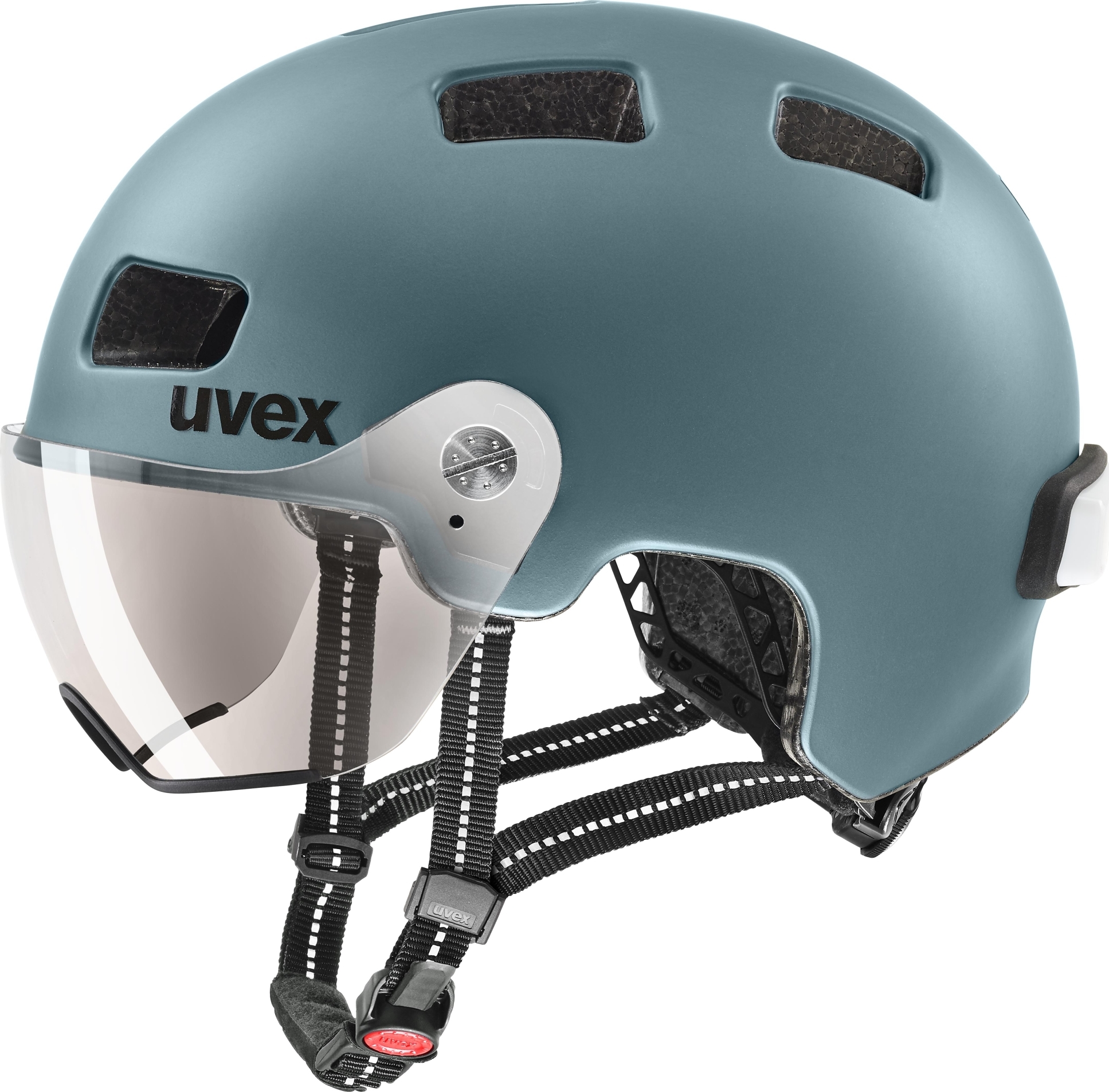 Cyklistická helma UVEX Rush Visor zelená Velikost: 55-58