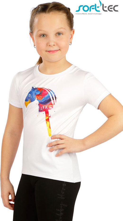 Dětské tričko LITEX s krátkým rukávem bílé Velikost: 152, Barva: Bílá