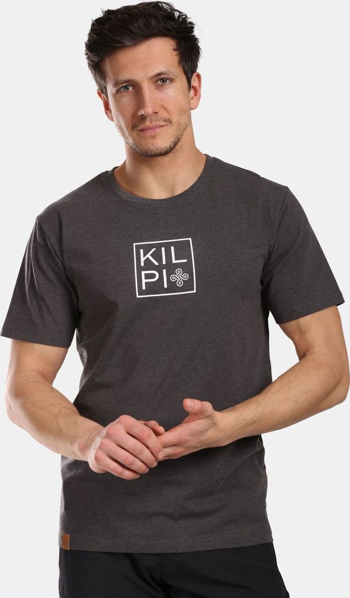 Pánské bavlněné triko KILPI Vibe šedé Velikost: XL