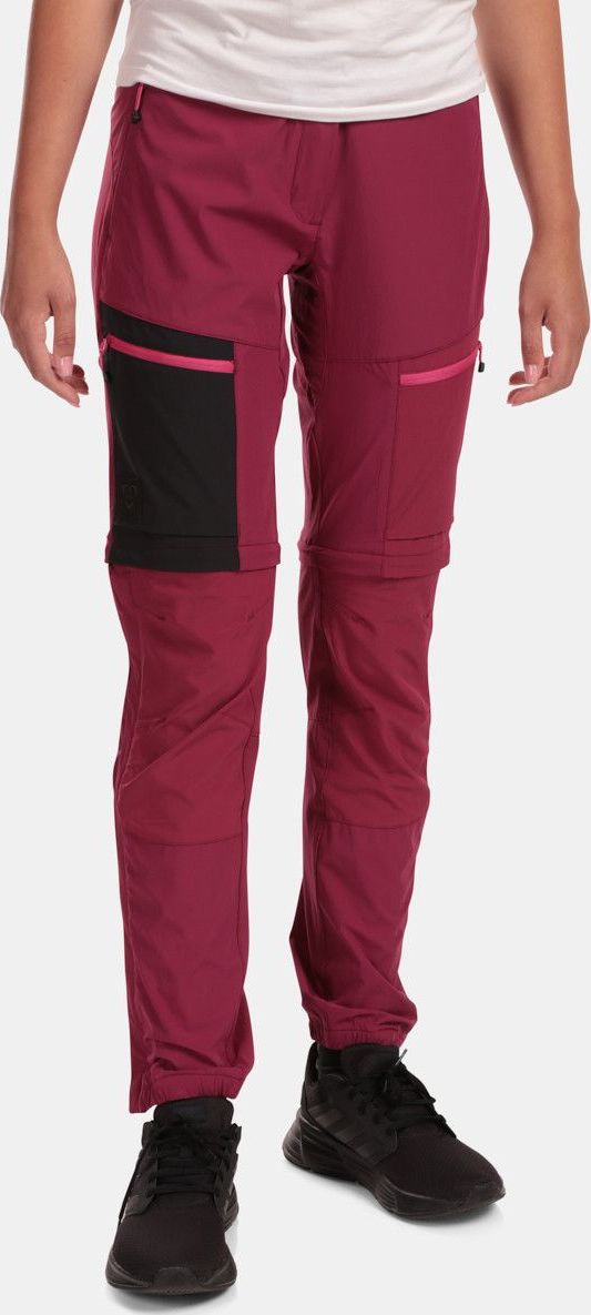 Dámské outdoorové kalhoty 2v1 KILPI Hosio červené Velikost: 46