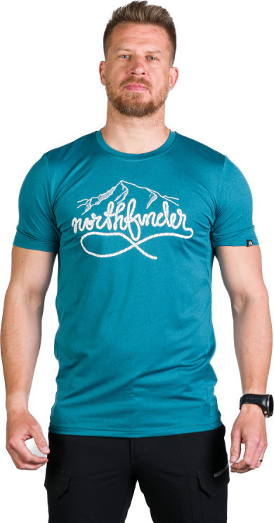 Pánské elastické triko NORTHFINDER Colter modré Velikost: M