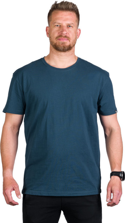 Pánské bavlněné triko NORTHFINDER Tyrel modré Velikost: M