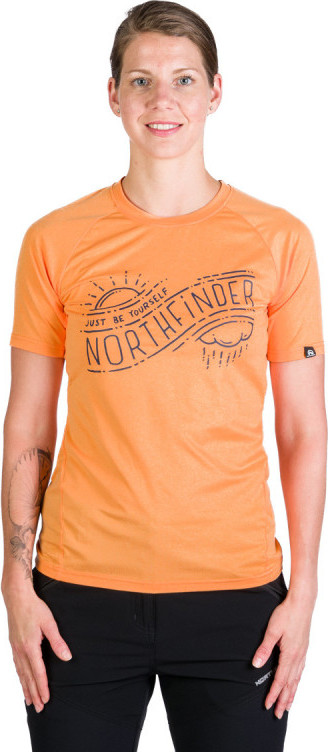 Dámské elastické triko NORTHFINDER Vicki oranžové Velikost: XS