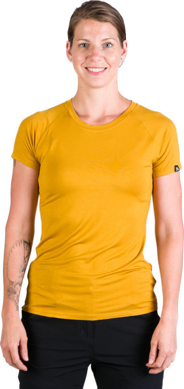 Dámské bambusové triko NORTHFINDER Diane žluté Velikost: XL