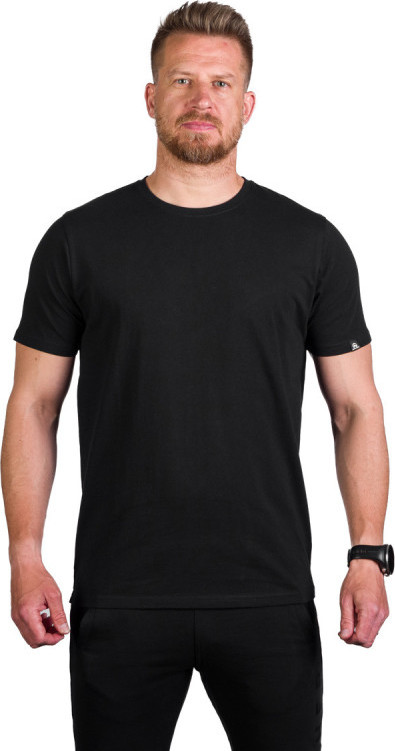 Pánské bavlněné triko NORTHFINDER Trenton černé Velikost: 2XL