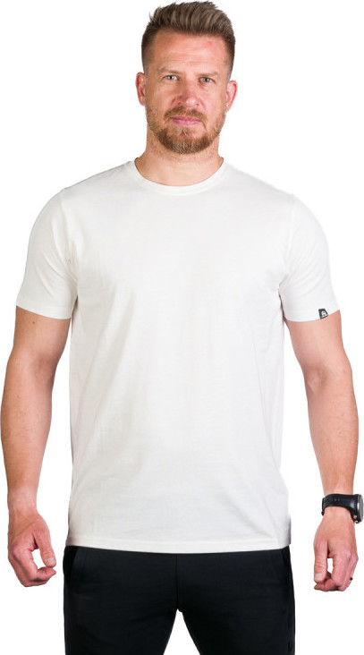 Pánské bavlněné triko NORTHFINDER Trenton bílé Velikost: 2XL