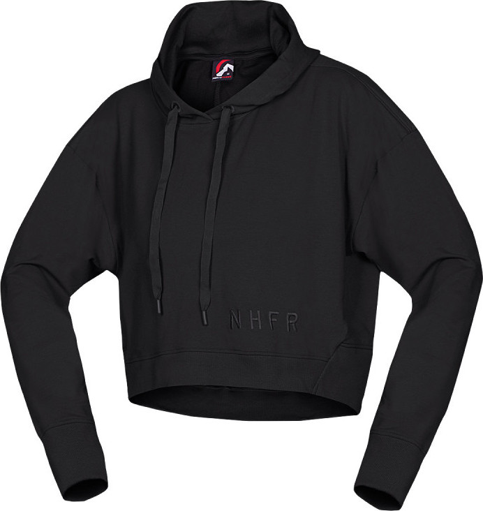Dámská zkrácená mikina NORTHFINDER Patti černá Velikost: 2XL