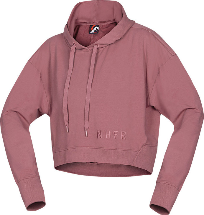 Dámská zkrácená mikina NORTHFINDER Patti starorůžová Velikost: 2XL