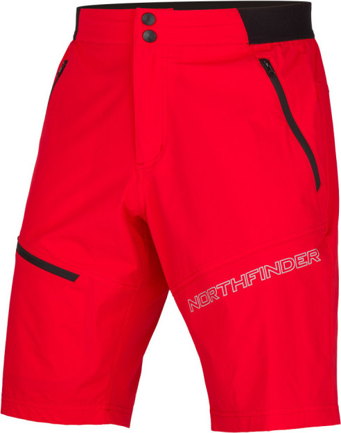 Pánské turistické šortky NORTHFINDER Bryon červené Velikost: XL