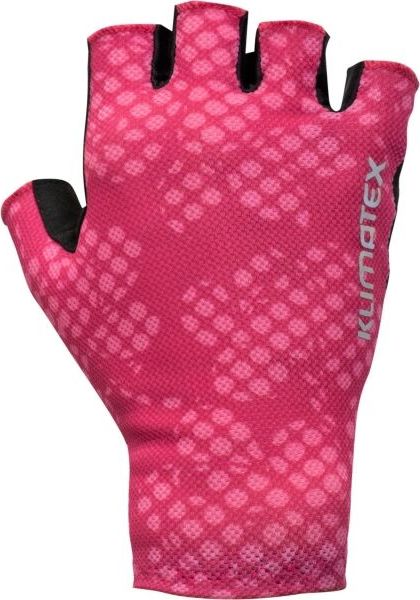 Unisex cyklistické rukavice KLIMATEX Sky růžové Velikost: M