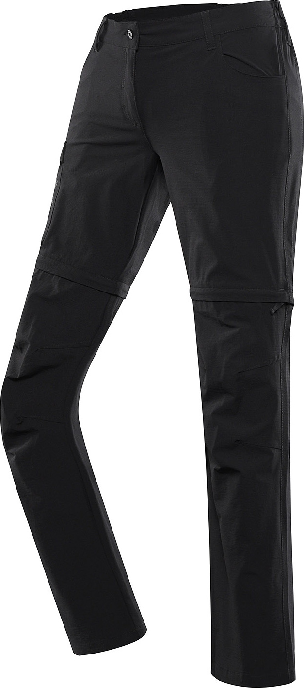 Dámské outdoorové kalhoty 2v1 ALPINE PRO Nesca černé Velikost: 40