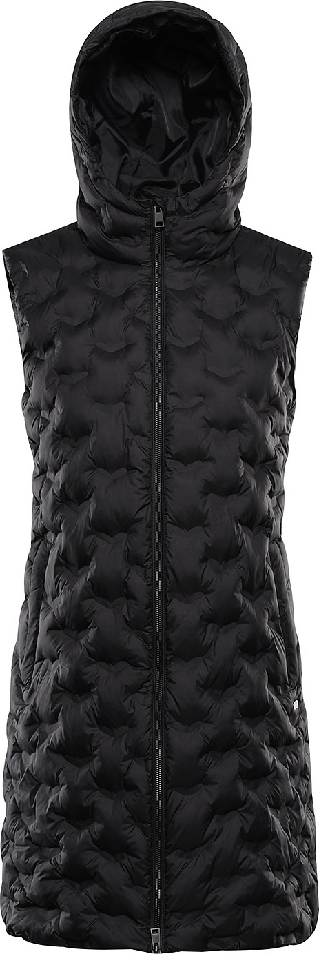 Dámská prošívaná vesta ALPINE PRO Gurfa černá Velikost: XL