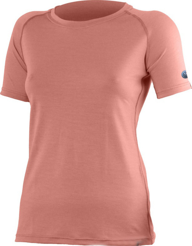 Dámské merino triko LASTING Alea lososové Velikost: XL