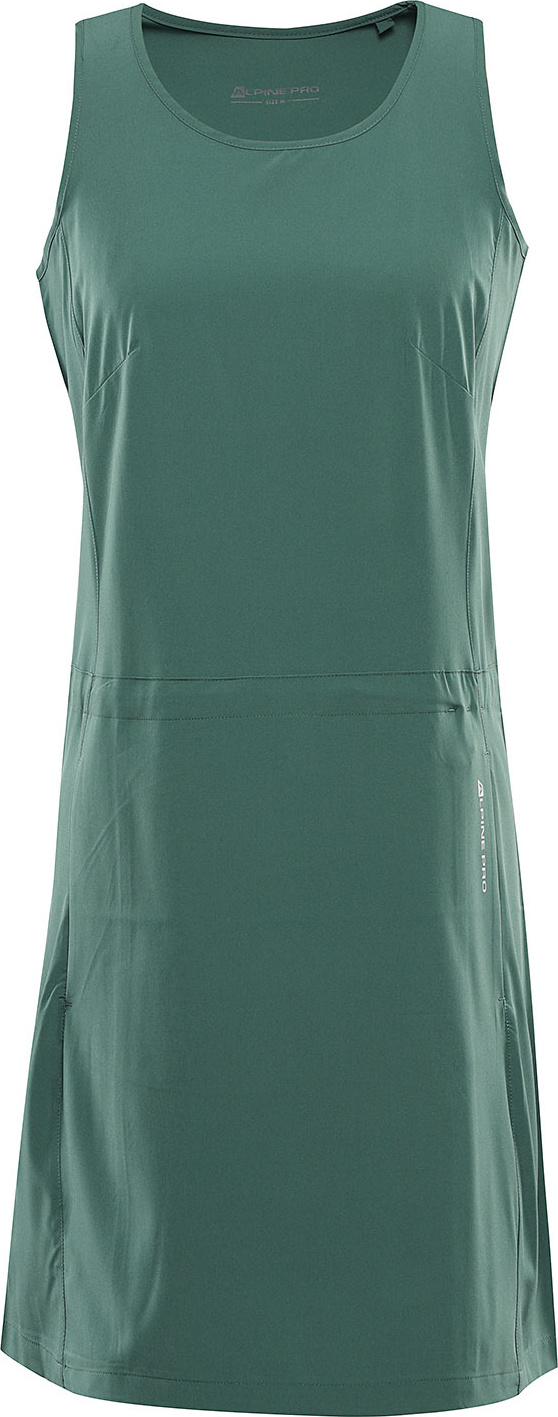 Dámské letní šaty ALPINE PRO Coleena zelené Velikost: S