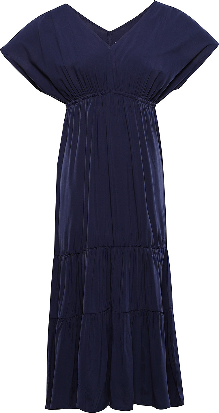 Dámské dlouhé šaty ALPINE PRO Graana modré Velikost: XL