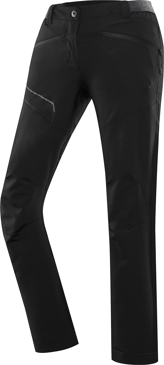 Dámské softshellové kalhoty ALPINE PRO Ramela černé Velikost: 38