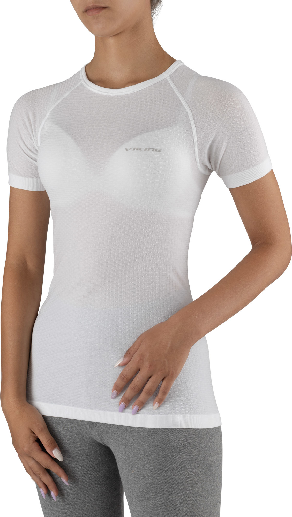 Lehké unisex tričko s krátkým rukávem VIKING Easy Dry bílá Velikost: M