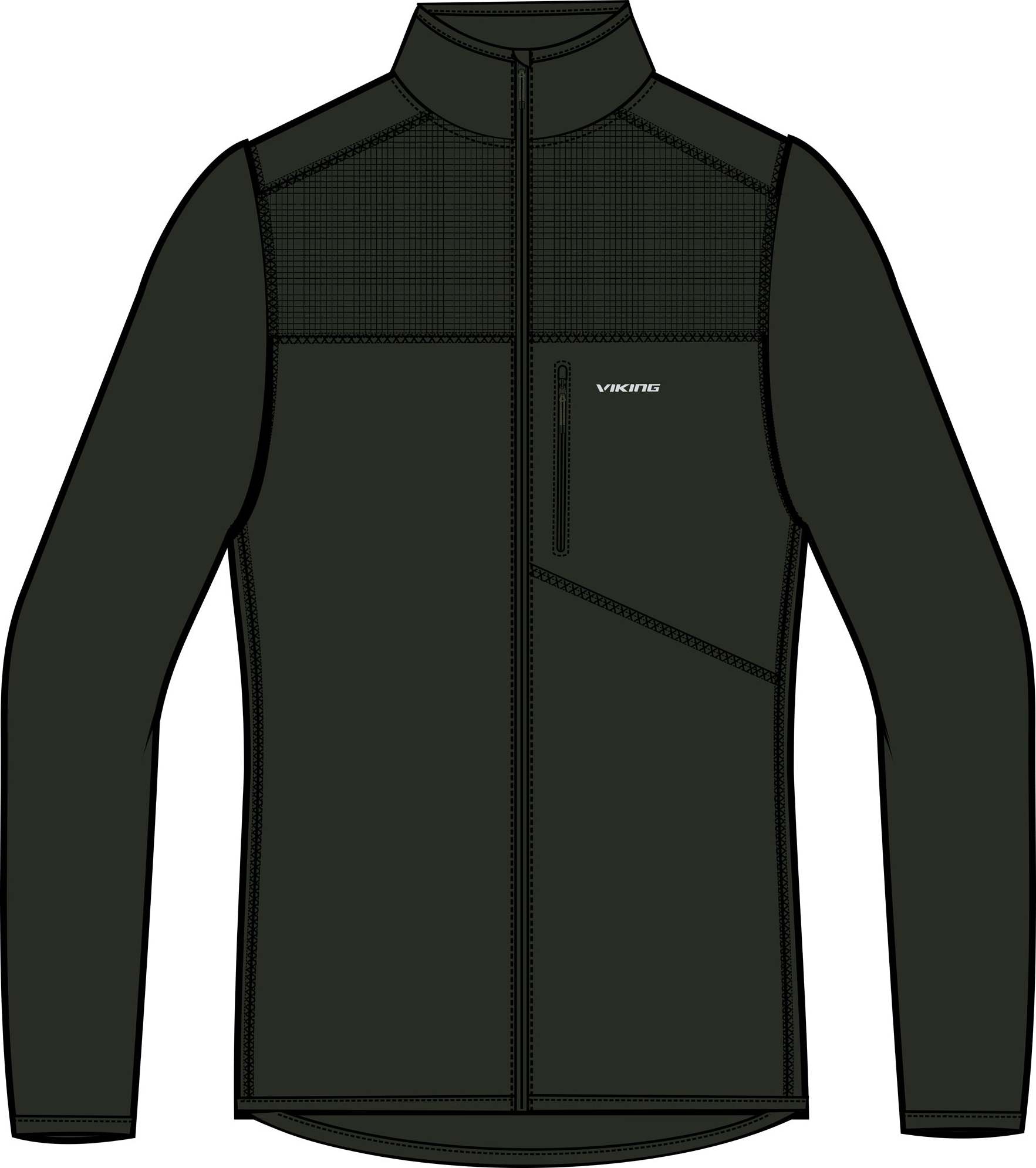 Pánská mikina VIKING Midland zelená Velikost: L