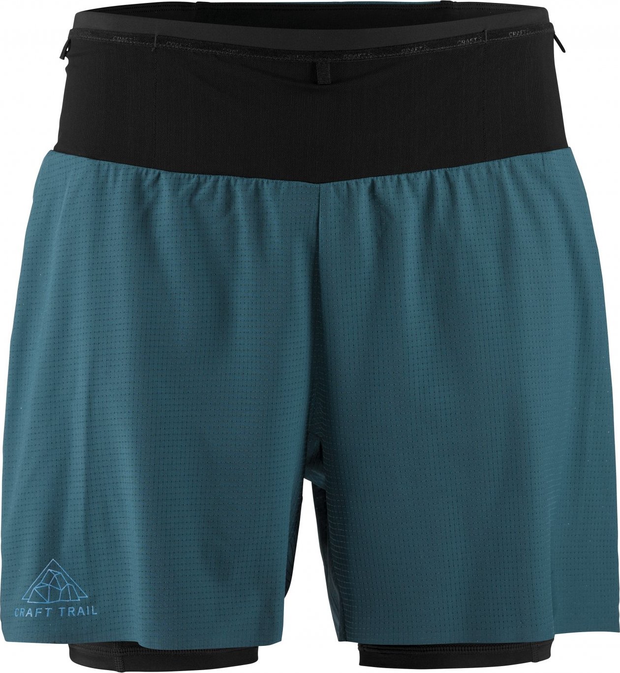 Pánské běžecké šortky CRAFT PRO Trail - zelená Velikost: XL