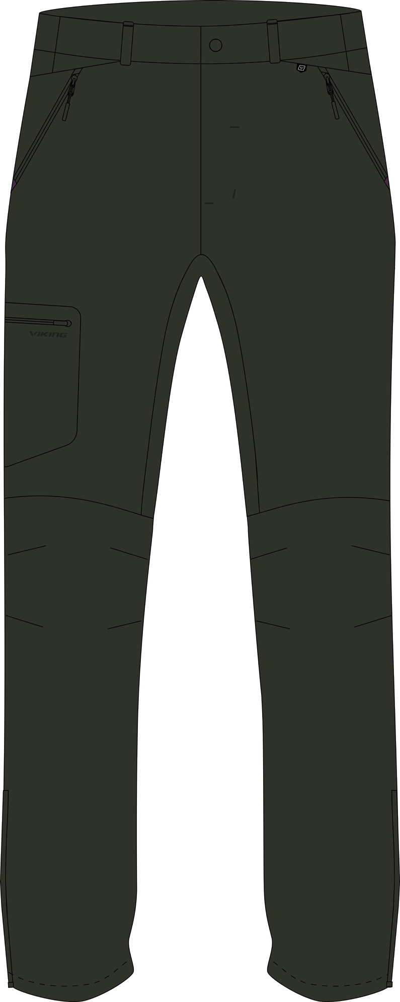 Pánské outdoorové kalhoty VIKING Expander zelená Velikost: M