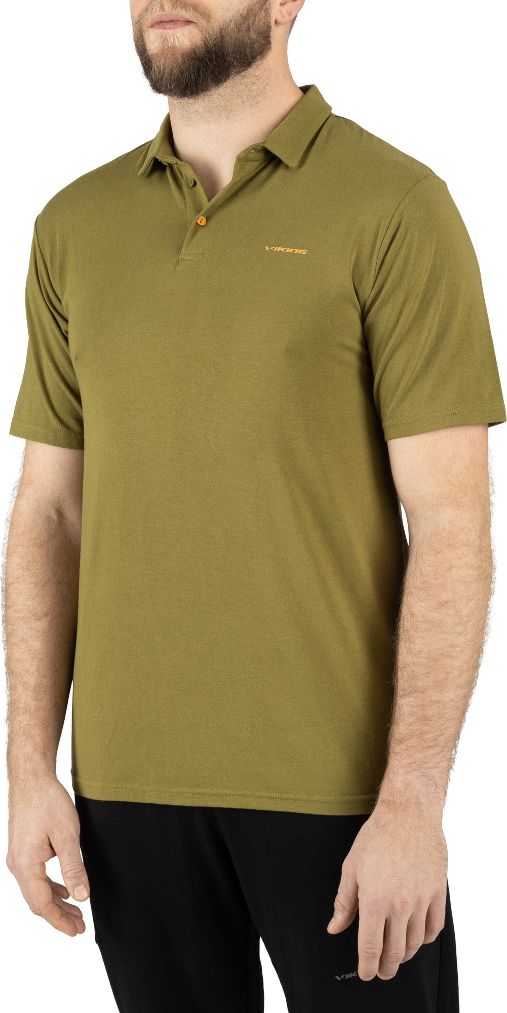 Pánské tričko s límečkem VIKING Winslow zelená Velikost: XL