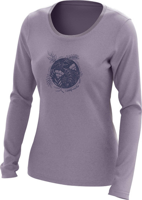 Dámské triko s potiskem NORTHFINDER Nicole fialové Velikost: 2XL