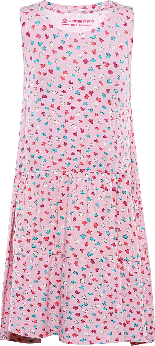 Dívčí letní šaty ALPINE PRO Bonbo růžové Velikost: 128-134