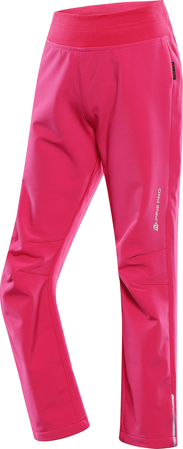 Dětské softshellové kalhoty ALPINE PRO Zorto růžové Velikost: 92-98
