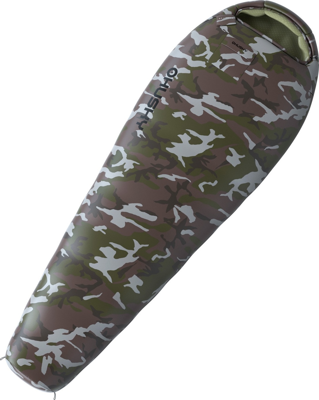 Syntetický zimní spacák HUSKY Army zelený Velikost: onesize