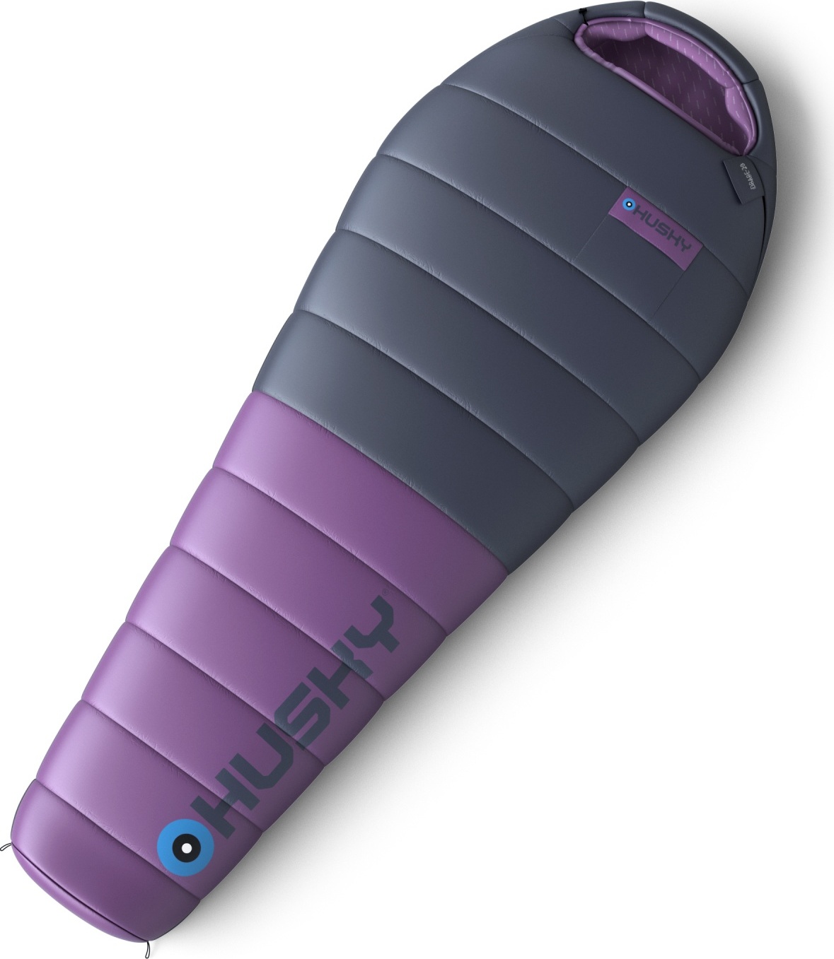 Péřový zimní dámský spacák HUSKY Drape Ladies blue/purple Velikost: onesize
