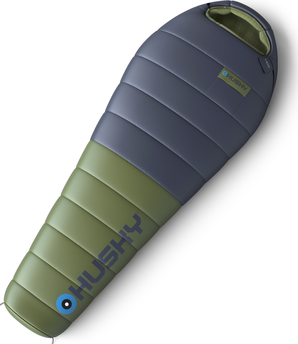 Péřový letní spacák HUSKY Devon blue/khaki Velikost: onesize