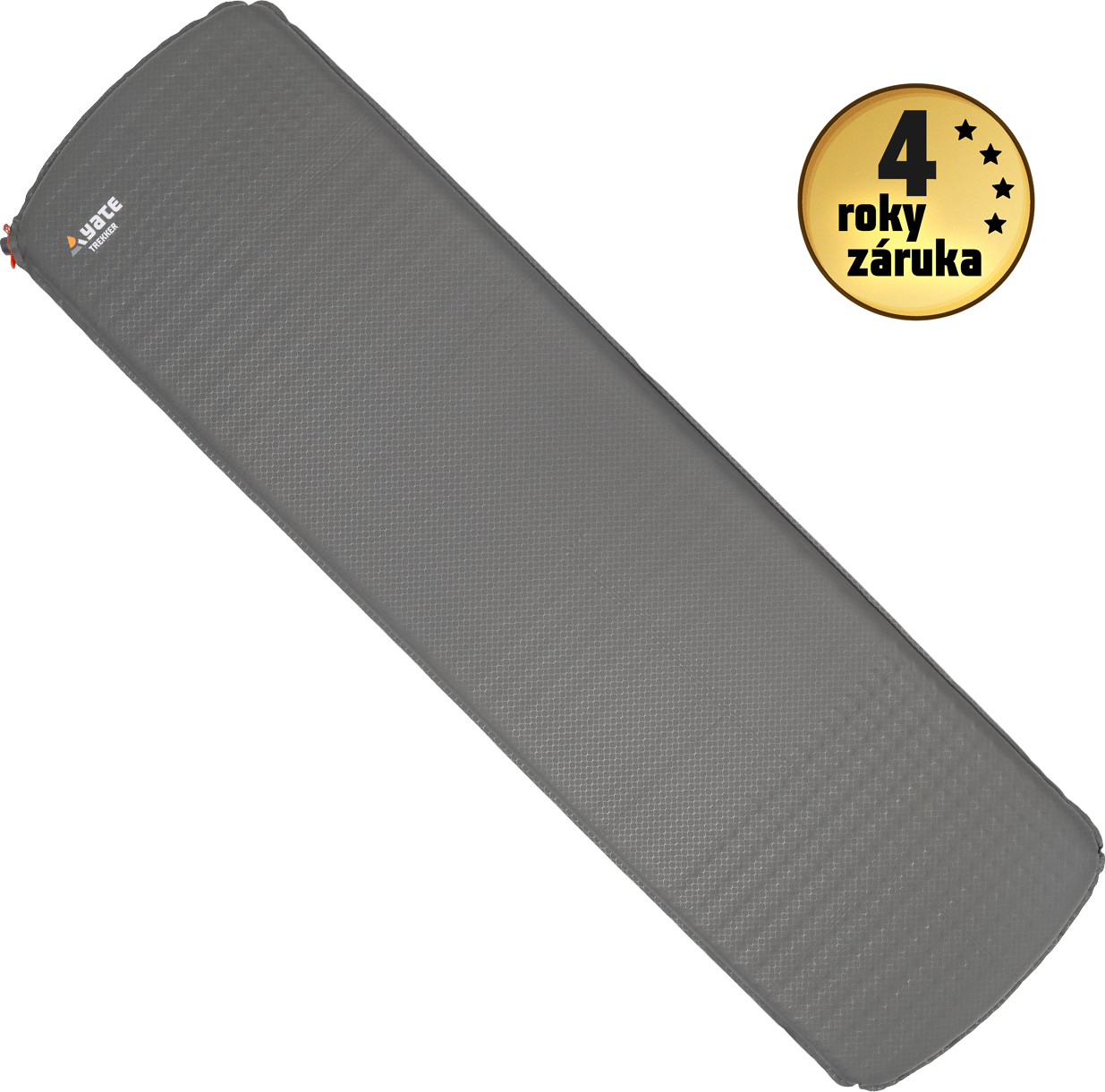 Samonafukovací karimatka YATE Trekker 3,8 šedá