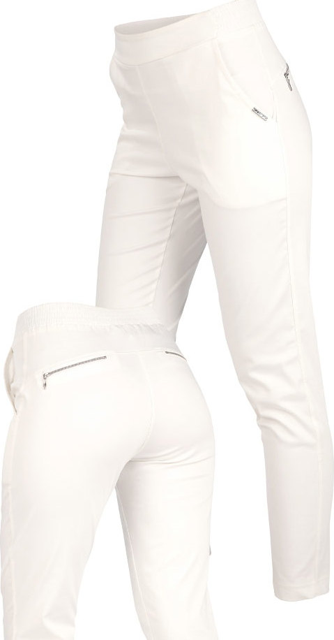 Dámské kalhoty LITEX do pasu bílé Barva: Bílá, Velikost: M