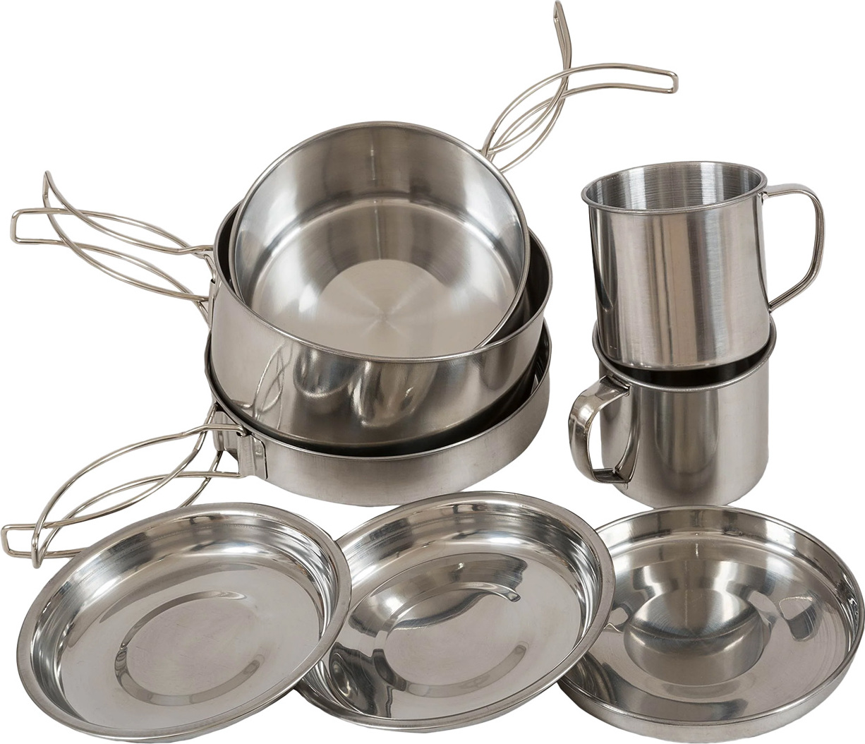 Sada na vaření HIGHLANDER Peak Weekender Cookware šedá