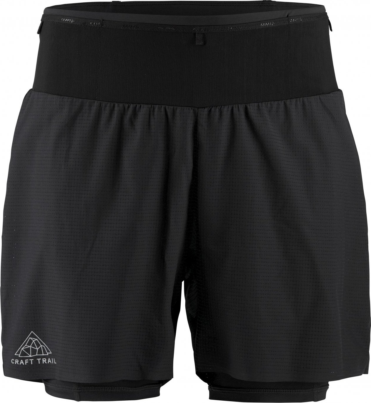 Pánské běžecké šortky CRAFT PRO Trail - černá Velikost: M