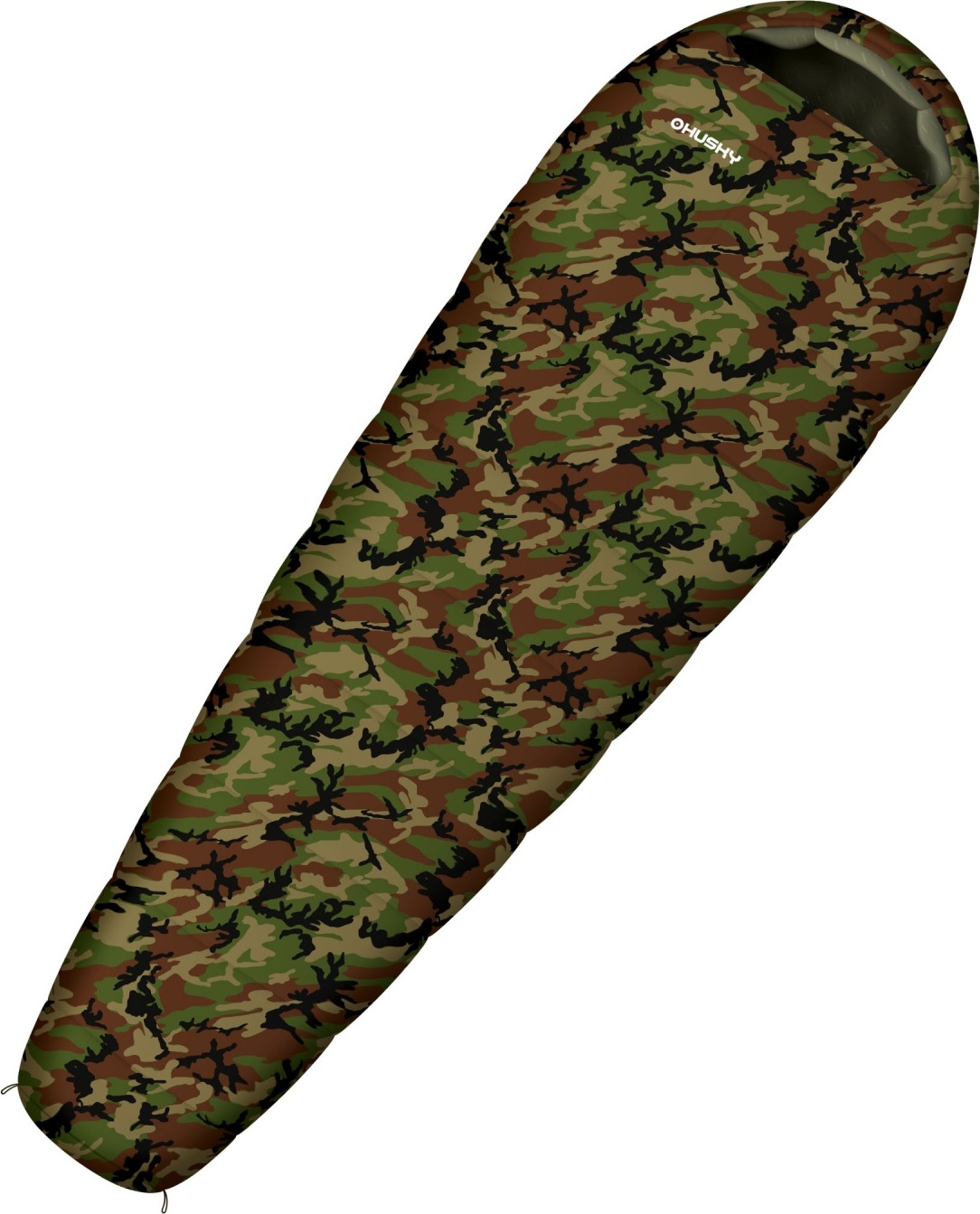 Syntetický třísezónní dětský spacák HUSKY Junior Army zelený Velikost: onesize