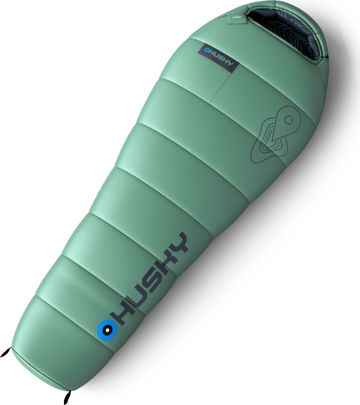 Syntetický třísezónní dětský spacák HUSKY Junior mint Velikost: onesize