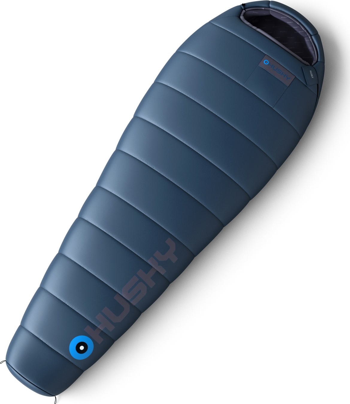 Syntetický třísezónní prodloužený spacák Husky LONG -10°C blue Velikost: onesize