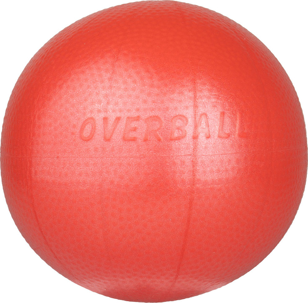 Míč GYMNIC Softgym Over 23 cm, krátká zátka, červená