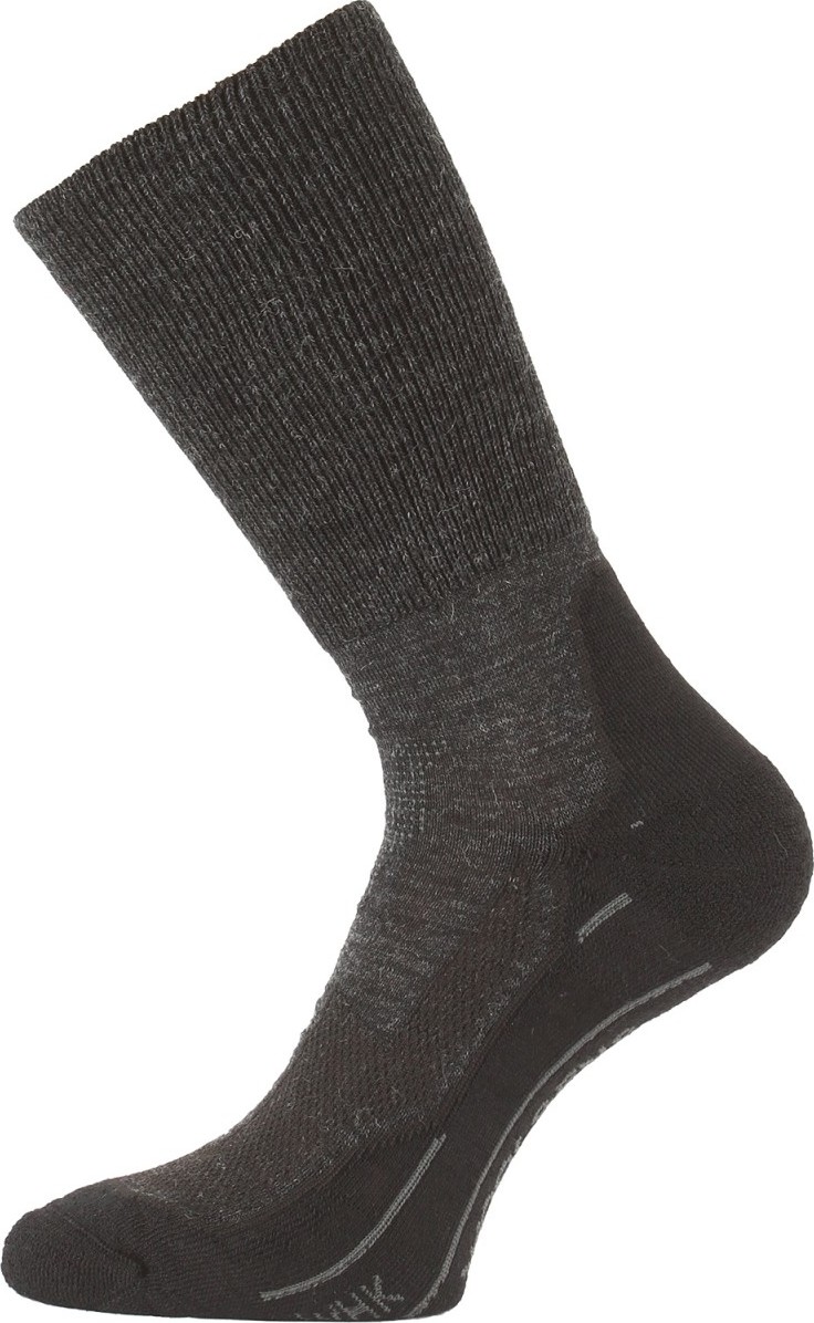 Merino ponožky LASTING Whk šedé Velikost: (42-45) L