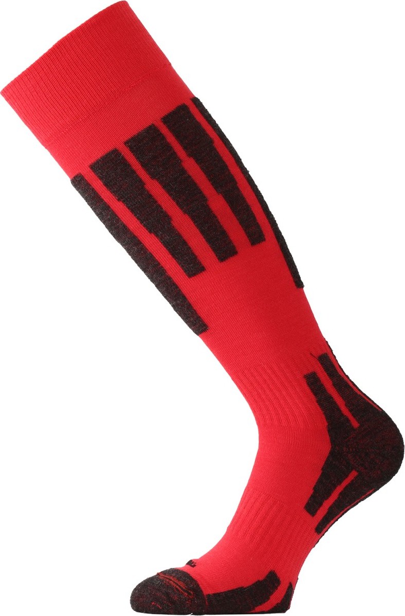 Lyžařské merino podkolenky LASTING Swz červené Velikost: (38-41) M